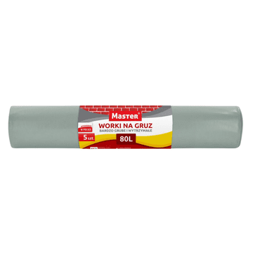 Master Vreče za ruševine Master Construction sive, 80 l, 5 kosov