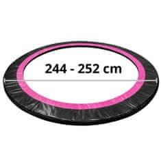 shumee Prevleka za vzmet za trampolin Sport Max 8ft črna in roza