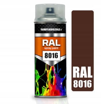 shumee Akrilni lak v spreju RAL 8016 mahagoni rjava sijaj 400 ml