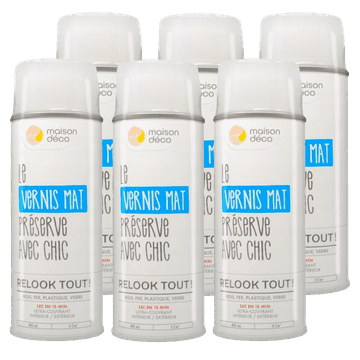 shumee 6x prozorni lak v spreju MAT 400ML mat prozoren Le Vernis