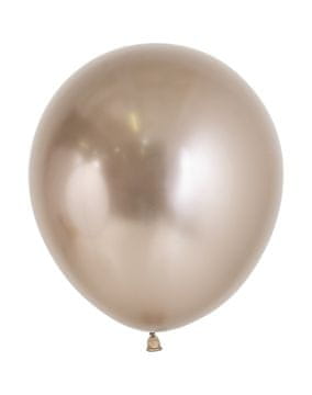 shumee Reflexni lateks baloni z barvo šampanjca 45 cm, 15 kosov.