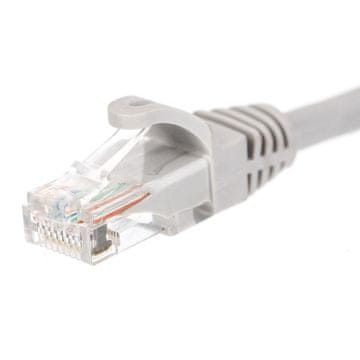 shumee Patchcord RJ45, Netrack lita prevleka, kat. 5e UTP, 2 m siv