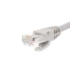 shumee Patchcord RJ45, Netrack lita prevleka, kat. 5e UTP, 2 m siv