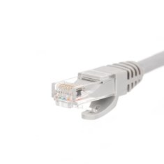 shumee Patchcord RJ45, Netrack lita zaščita, kat. 6 UTP, 0,5 m siv
