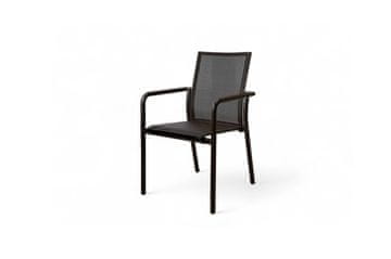 shumee Vrtni stol Soller 65x55x88 cm, antraciten aluminij, Homms