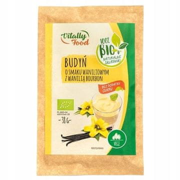 shumee Bourbon vanilijev puding brez dodanega sladkorja BIO 38 g