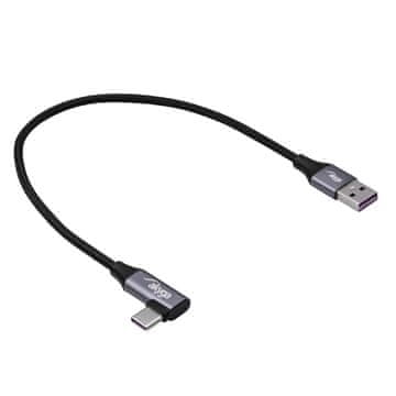 Akyga Kotni kabel USB tipa C / USB-A 30 cm AK-USB-58 60W pleten
