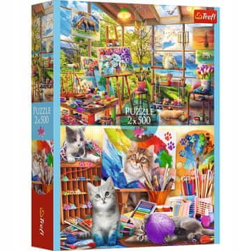 Trefl Sestavljanka - "2x500" - Art of Painting_FSC Mešanica 70%
