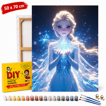 shumee Disney Frozen Elsa Slika po številkah z okvirjem 50x70 cm