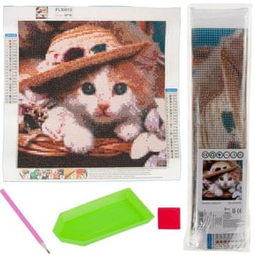 TOP GIFT TG64203-5 diamantno vezenje mucek CAT 3D diamantna slika