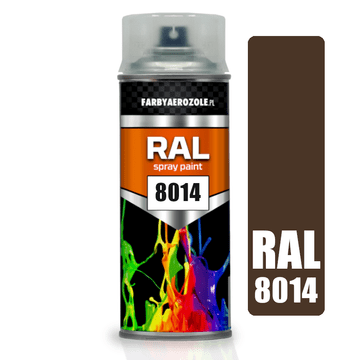 shumee RAL 8014 sijajni akrilni lak v spreju 400 ml sepia rjava