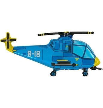 Grabo Modri folijski balon v obliki helikopterja, 92 cm. Grabo