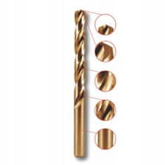 Sveder za kovino, HSS-Co, 5% Co, 135°, 1 x 34 mm, 3 kosi