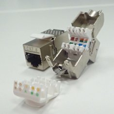 shumee Keystone Jack RJ45 Cat. 6 FTP modul, Netrack brez orodja