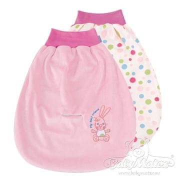 BabyMatex Dvostranska spalna vreča Sono Best Friend, roza s pikami