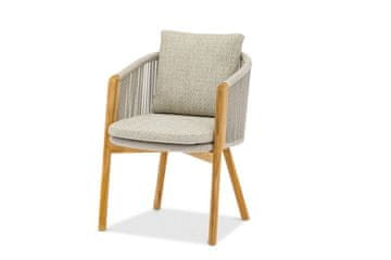 shumee Vrtni stol Haven 57x63x76 zumm mocha aluminij teak Homms