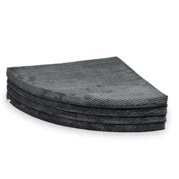 shumee Okrogla zložljiva podloga, premer 160, Corduroy Graphite