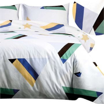 Darymex Bombažna posteljnina 160x200 100% bombaž eleganten geometrijski trikotni vzorec