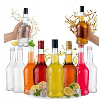 shumee 10x steklenih steklenic Napoleon Gift 500ml steklenica likerja alkoholnega soka