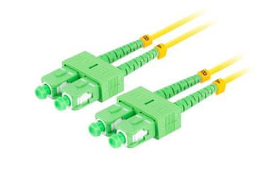 Lanberg Lanberg SM SC/APC-SC/APC dupleks optični patchcord 3,0 mm lszh G657A1 1 m rumen