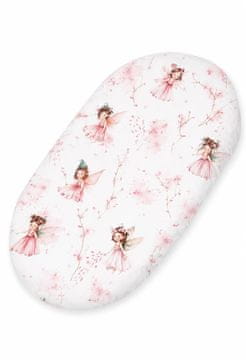 MY SWEET BABY Bombažna rjuha za voziček Boho Moses Basket, Gondola 75x35 cm - Blossom Fairies