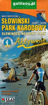 shumee Narodni park Słowiński. Ustka-Rowy-Łeba. Turistična karta. Izdaja 2024. Galilej