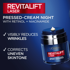 L’Oréal Loreal Revitalift Laser Pressed Cream nočna krema - retinol in niacinamid 50 ml