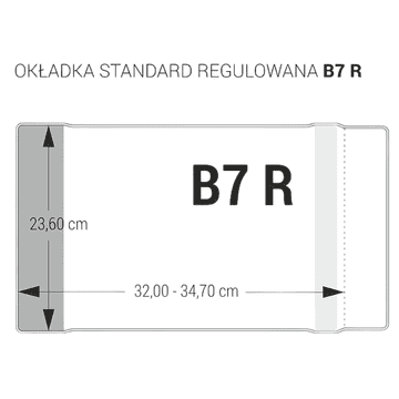 BIURFOL Biurfol standardni nastavljiv pokrov B7 brezbarven 236 x 320 - 347 mm 25 kosov