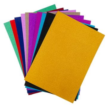 TOP GIFT TG80302 kreativni papir A4 listi papirja z bleščečimi barvami 10 kosov/komplet
