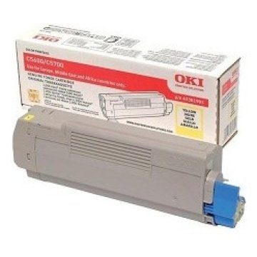 OKI Oki C5600 Y (43381905) rumen, originalen toner