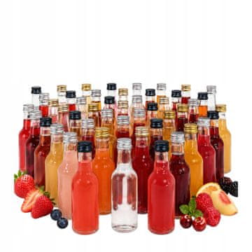 shumee 50x Monopoly steklenička 50 ml majhne stekleničke za alkohol, liker, vino, sok