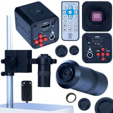 Rosfix Profesionalni digitalni mikroskop Norma Black PRO kmnbp-hdmi 1080P 3v1 komplet