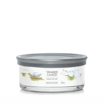 Yankee Candle Čist bombaž - Yankee Candle Signature - sveča v kozarcu s 5 stenji - novo 2022