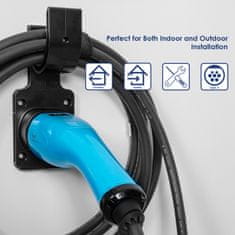 Akyga Stenski nosilec za kabel tipa 2 za polnjenje električnih avtomobilov AK-SC-E15