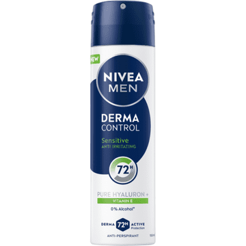 Nivea Nivea Men Derma Control Sensitive 72H antiperspirant v spreju za moške 150 ml