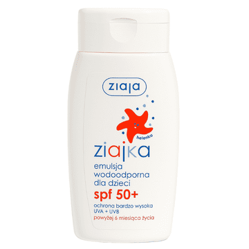 Ziaja Ziaja Ziajka losjon za sončenje za otroke vodoodporni SPF50+ UVA + UVB 125 ml