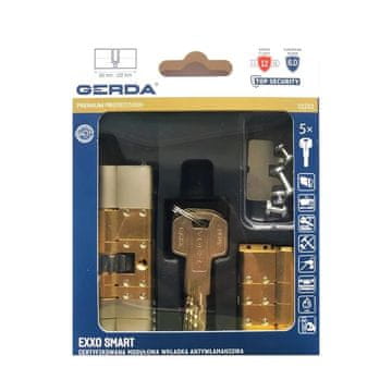 Gerda Exxo pametni modularni vložek, saten nikelj M Z61/61 z zobniki - MP WK M56140