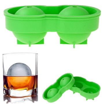 TOP GIFT TG56215 kalup za led, ogromne ledene kroglice, 2-delni kalup za led za pijačo