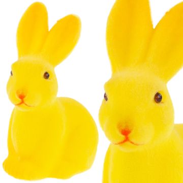 TOP GIFT TG63605-10 žametna velikonočna dekoracija zajčka za pokrivalo, velika 15,5 cm