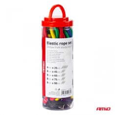 AMIO Elastične gumijaste vrvi za pritrditev prtljage, komplet 12 kosov. amio-02836