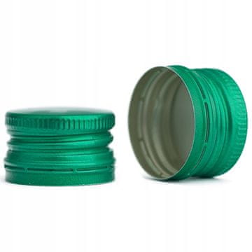 shumee 100x pokrovčki za steklenice fi 28 mm zeleni pokrovčki za steklenice 28x18 mm