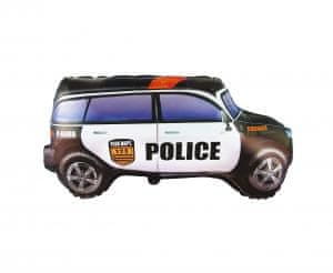 Flexmetal Folija balon v obliki policijskega avtomobila, večbarven, 61 cm, fleksmetalni