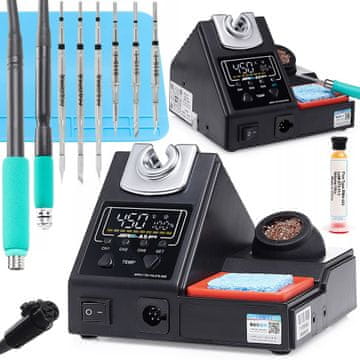 shumee Spajkalna postaja Aifen A5 Pro s 3 konicami C115 + železom in 3 konicami C210
