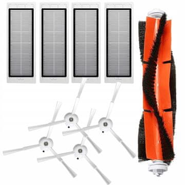 shumee Filtrirne ščetke za RoboRock E25/S6/S50/S5MAX SDJQR01RR, SDJQR02RR - 9 kosov.