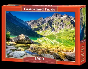 Castorland Sestavljanka 1500 kosov C-152216-2 Sončni vzhod v Morskem Oku, Tatre, Poljska