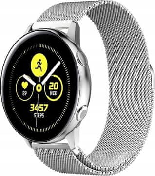 shumee Pašček za Huawei Watch GT 4 5 6 41MM klasičen eleganten 18MM pašček07_SREBRNA