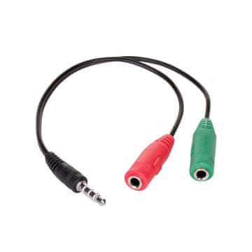 Akyga Akyga AK-AV-08 Mini Jack kabel Avdio kabel Slušalke Mikrofon Stereo AUX 15 cm