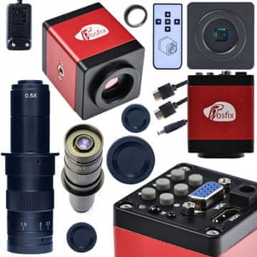 Rosfix Digitalni mikroskop s 180-kratno povečavo in kamero Full HD RED draco PRO 2v1