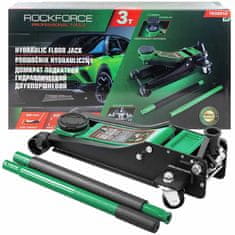 ROCKFORCE Nizkoprofilna avtomobilska dvigalka, žabji tip, 3 tone, dvojna batna dvigalka