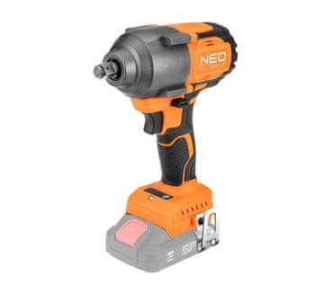 NEO Udarni ključ 850NM 1/2' baterijska energija + 18V, BREZ baterije - T N04-608